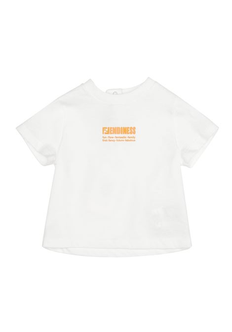 T-shirt con logo FENDI KIDS | BUI038 7AJF1FX0